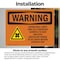 Signmission Radiation & Laser Sign, 7 in H x 10 in W, Vinyl Decal, Rectangle OS-2PACK-WS-D-710-L-12163 - alternate 2